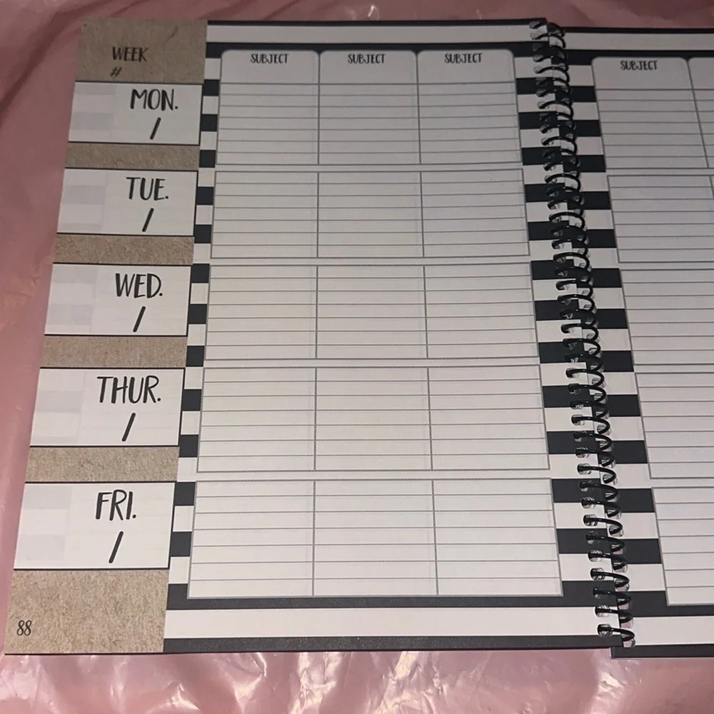 School Girl Teacher Planner Undated - 12 month planner